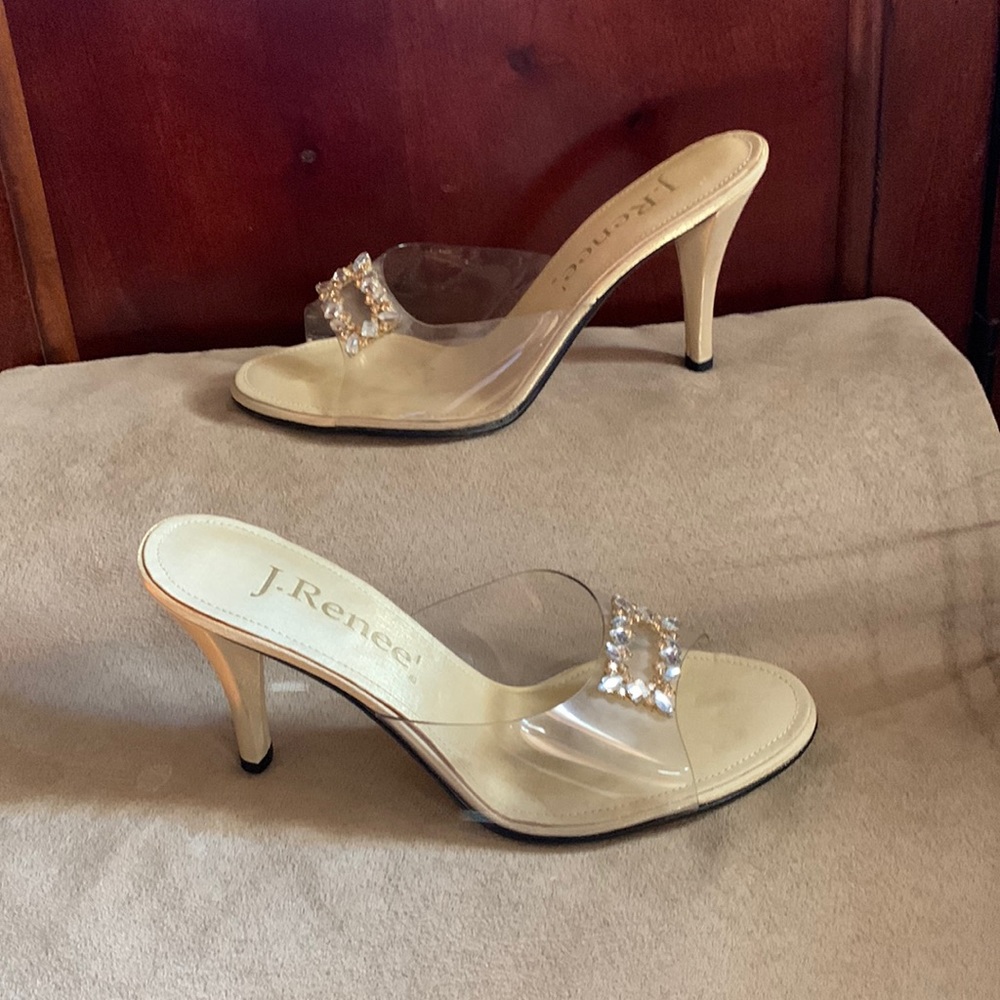 J.Renee silver and gold shoes.